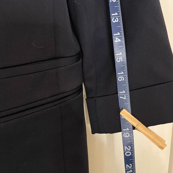 Express Navy Three-Quarter Sleeve Petite Blazer - Picture 9 of 11